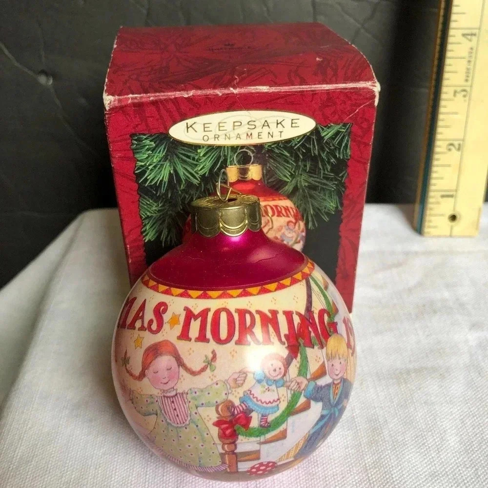 Vintage Hallmark Glass Orange 1993